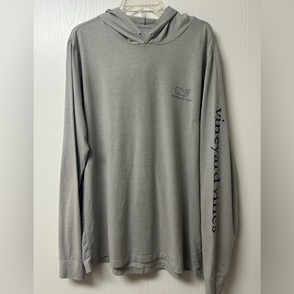 Vineyard Vines Light Gray Men's Hoodie Shirt